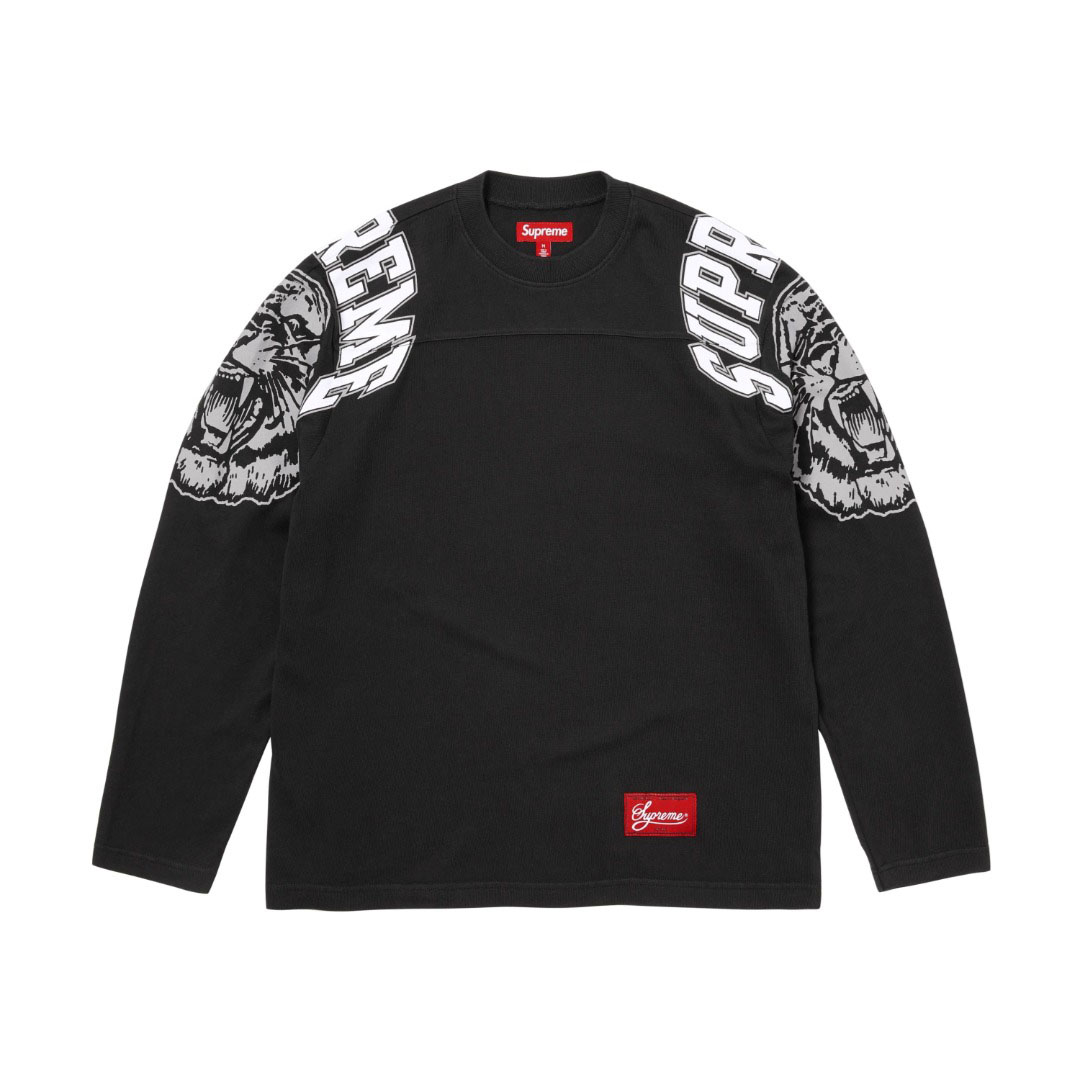 Supreme Mascot Long-Sleeve Football Top 'Black' - FashionPlug