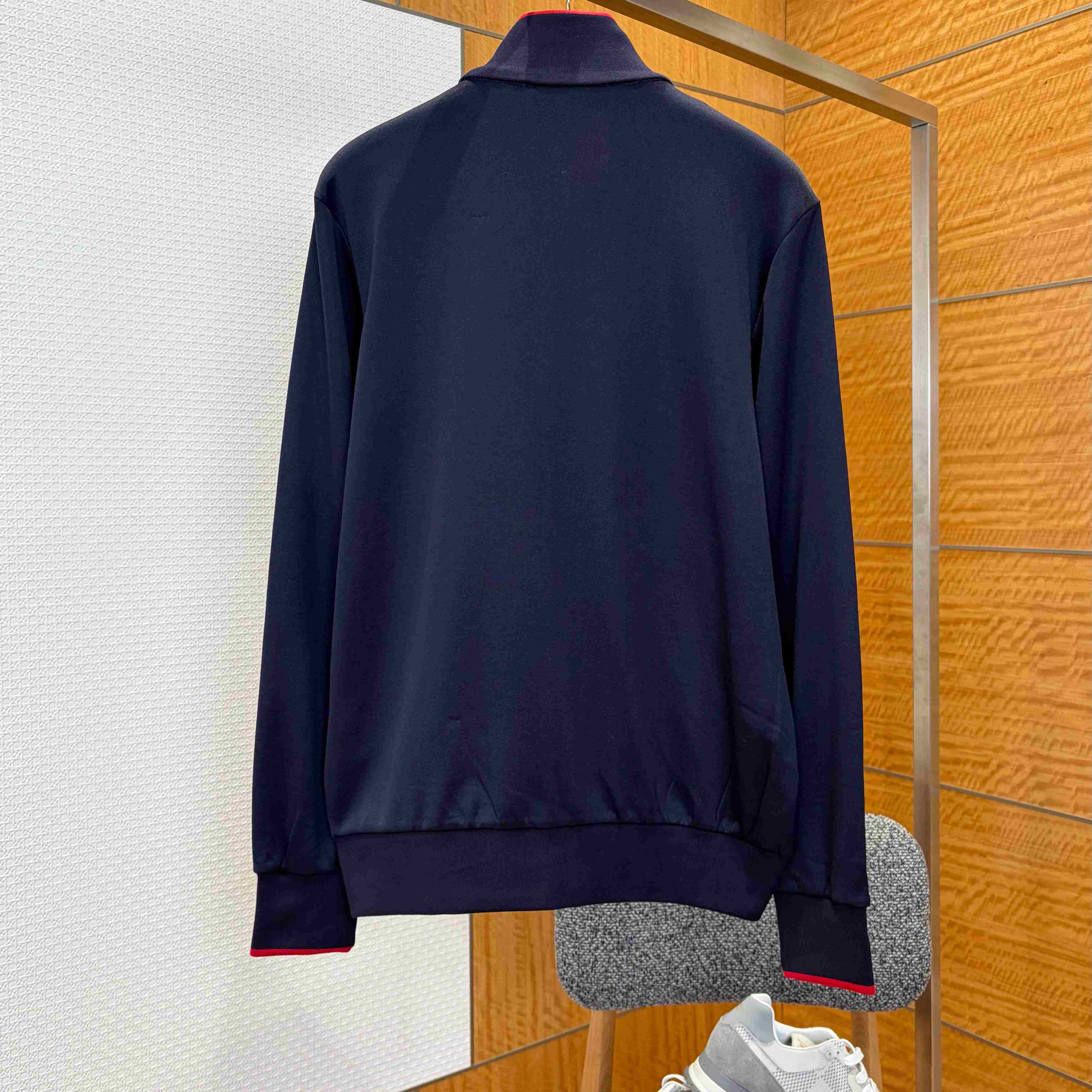 Gucci Technical Jersey Zip Jacket With Embroidery - FashionPlug