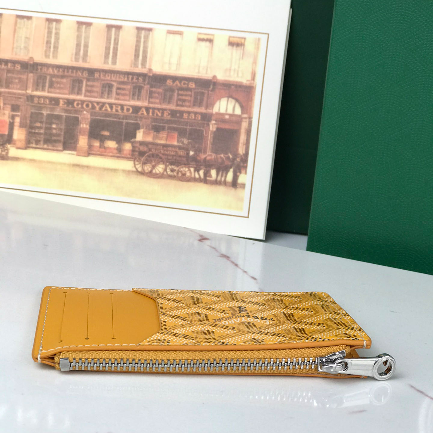Goyard Bourbon Zipped Card Holder - FashionPlug