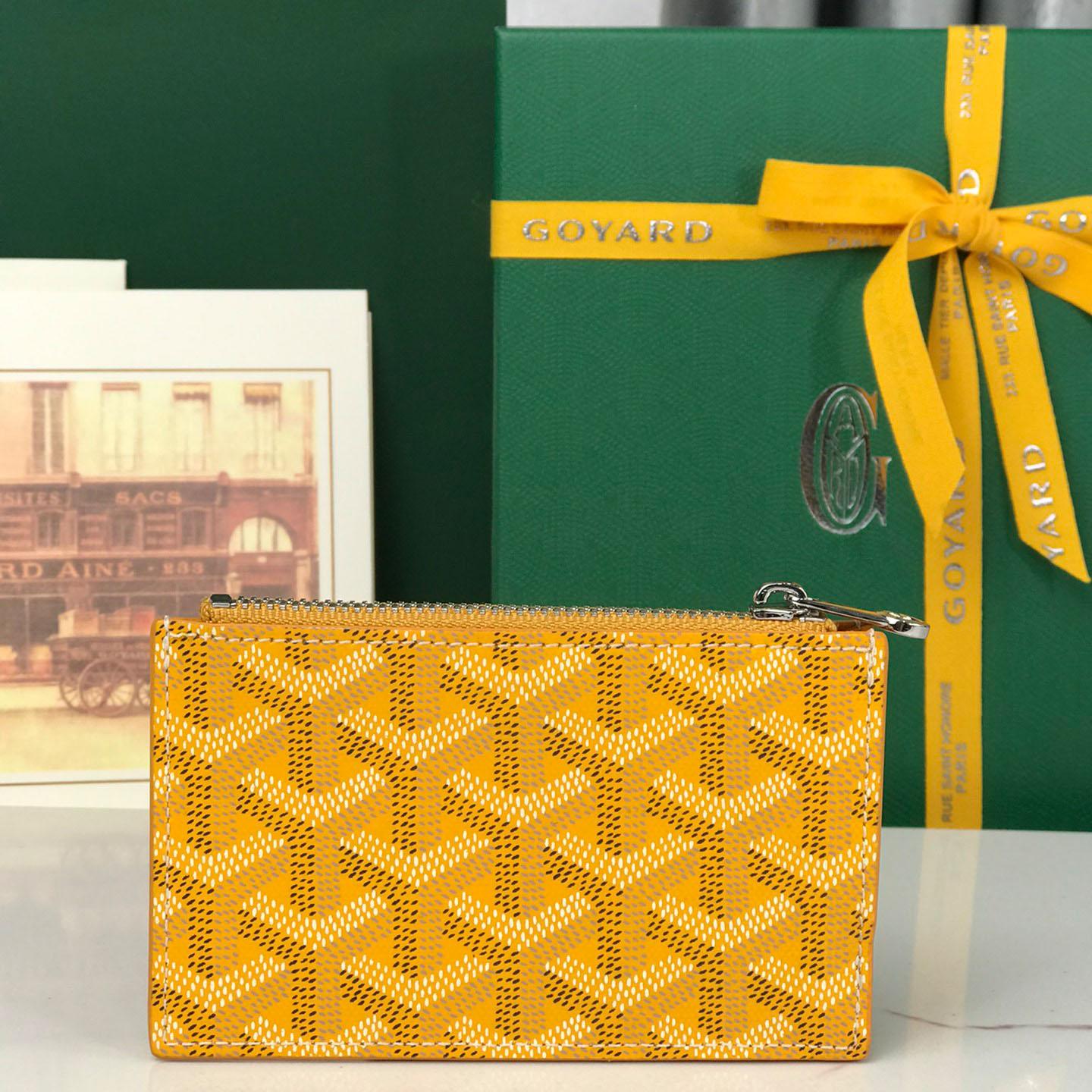 Goyard Bourbon Zipped Card Holder - FashionPlug