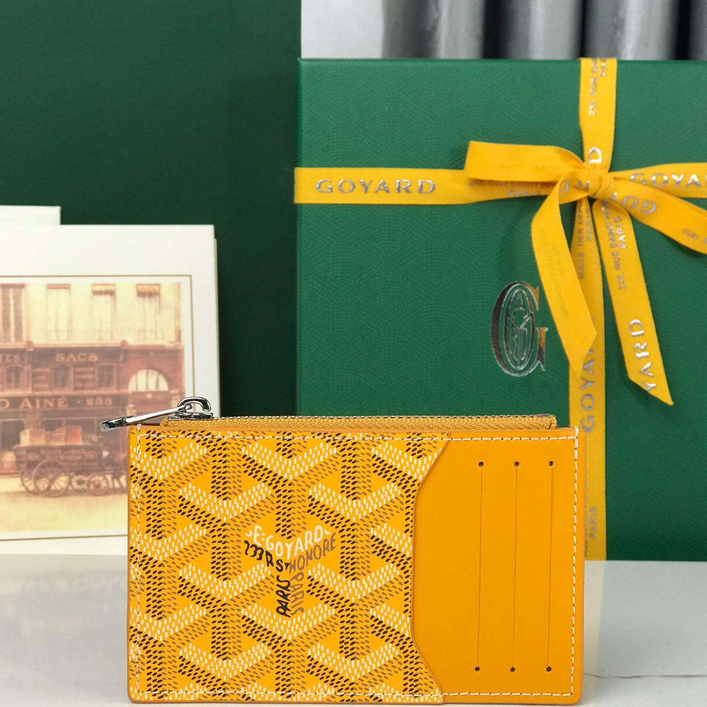 Goyard Bourbon Zipped Card Holder - FashionPlug