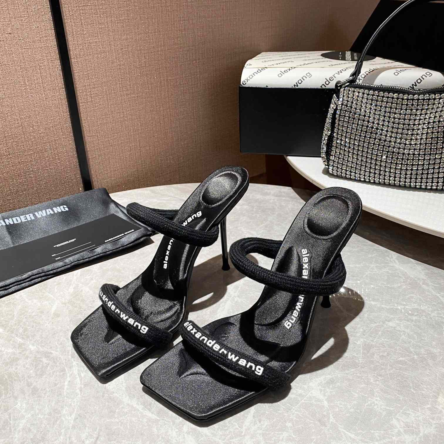 Alexander Wang  Julie 105mm Nylon Tubular Sandal - FashionPlug