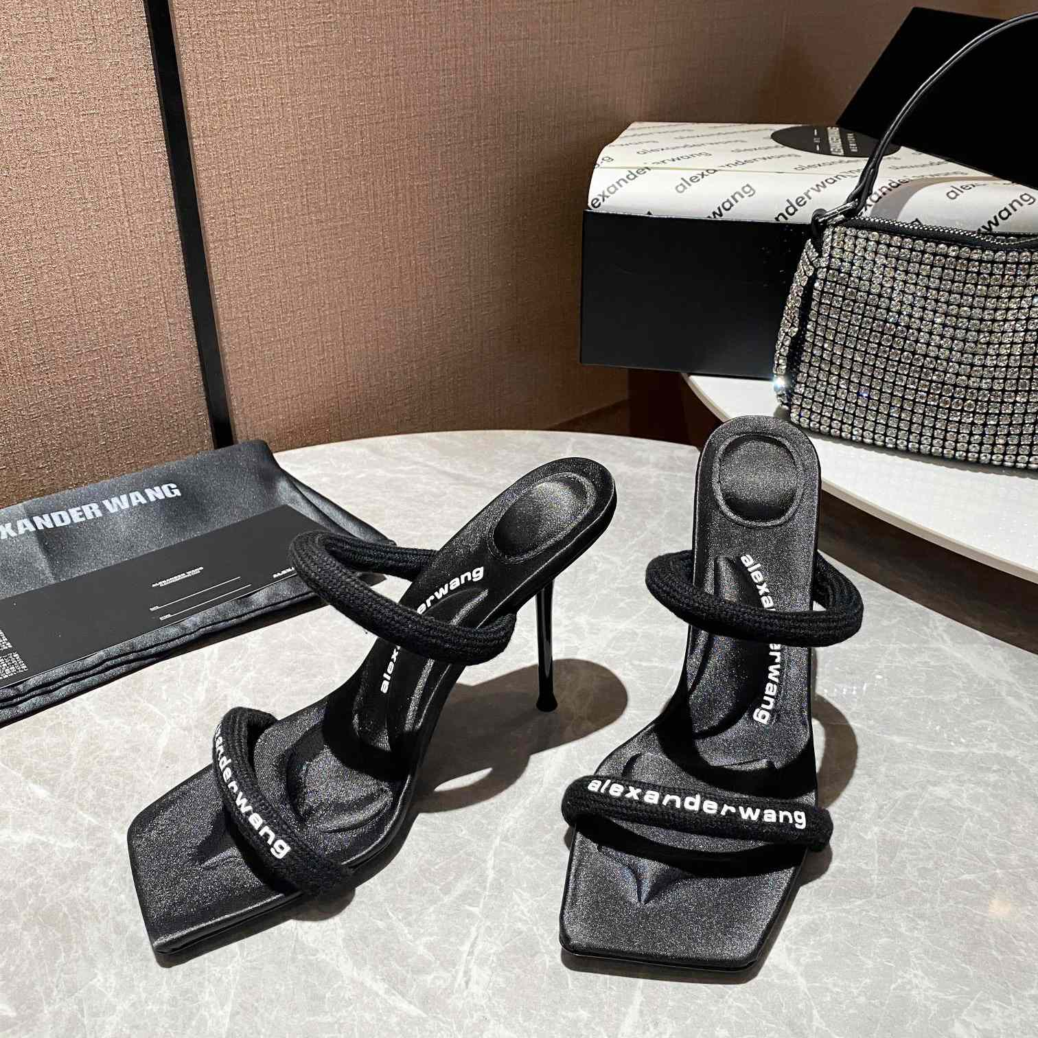 Alexander Wang  Julie 105mm Nylon Tubular Sandal - FashionPlug