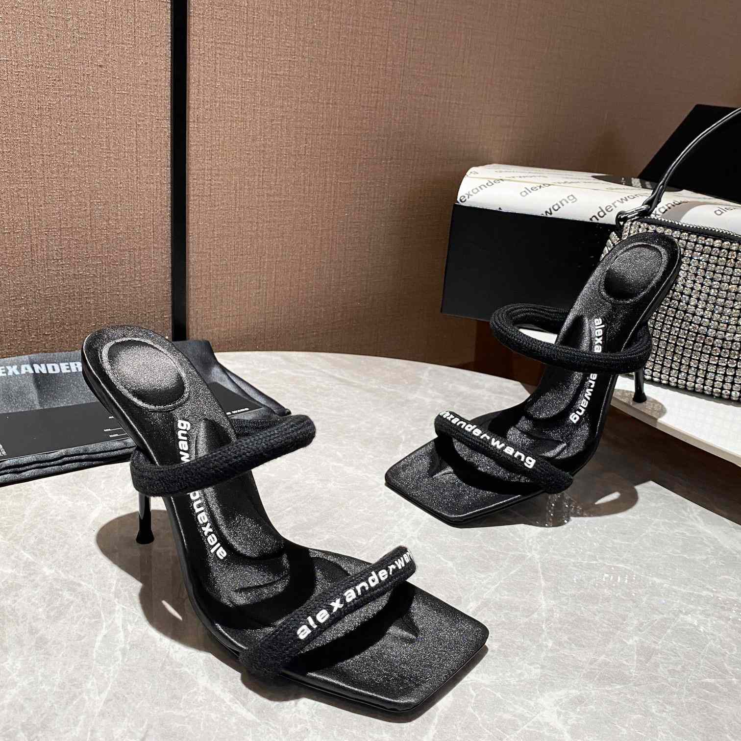 Alexander Wang  Julie 105mm Nylon Tubular Sandal - FashionPlug