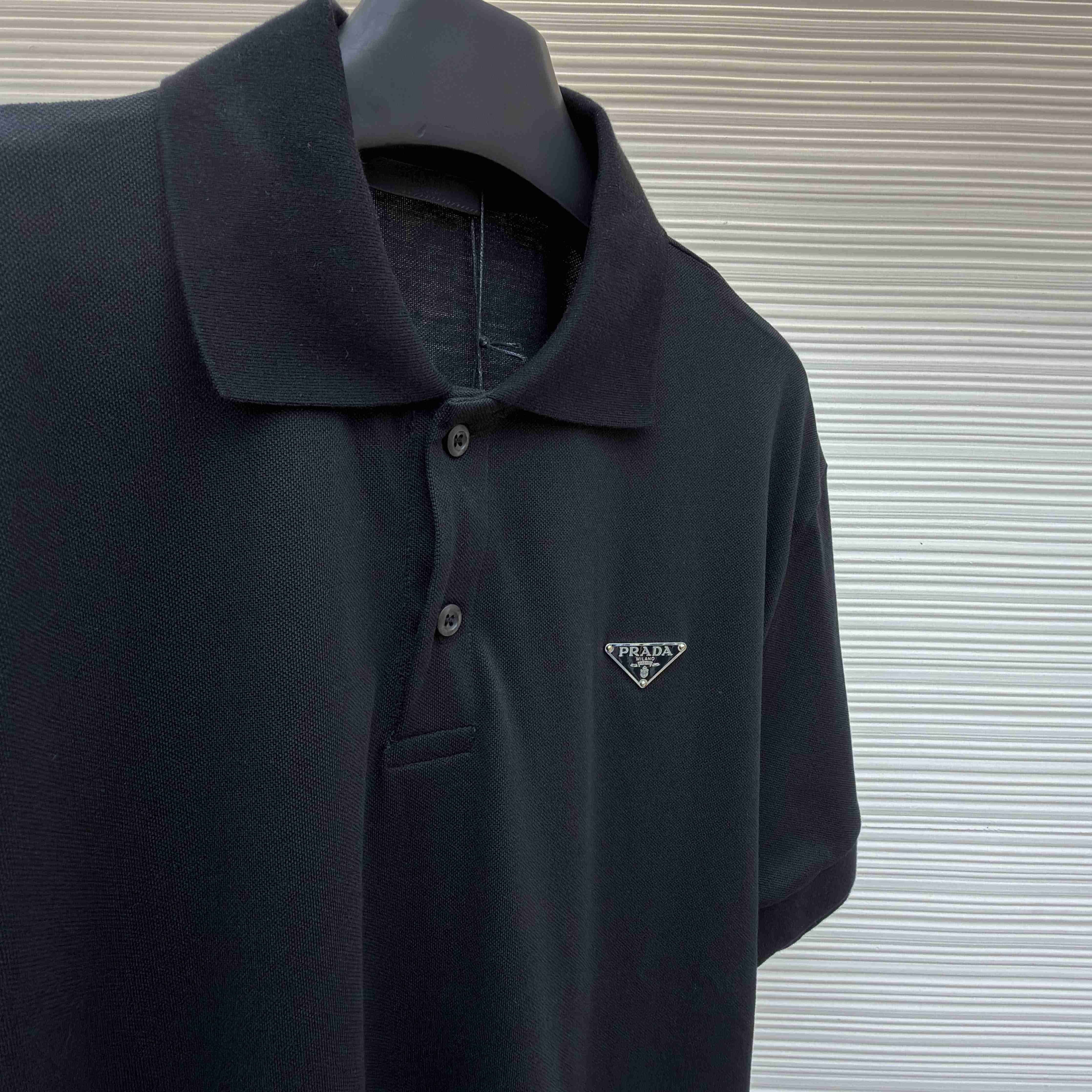 Prada Piqué Polo Shirt - FashionPlug