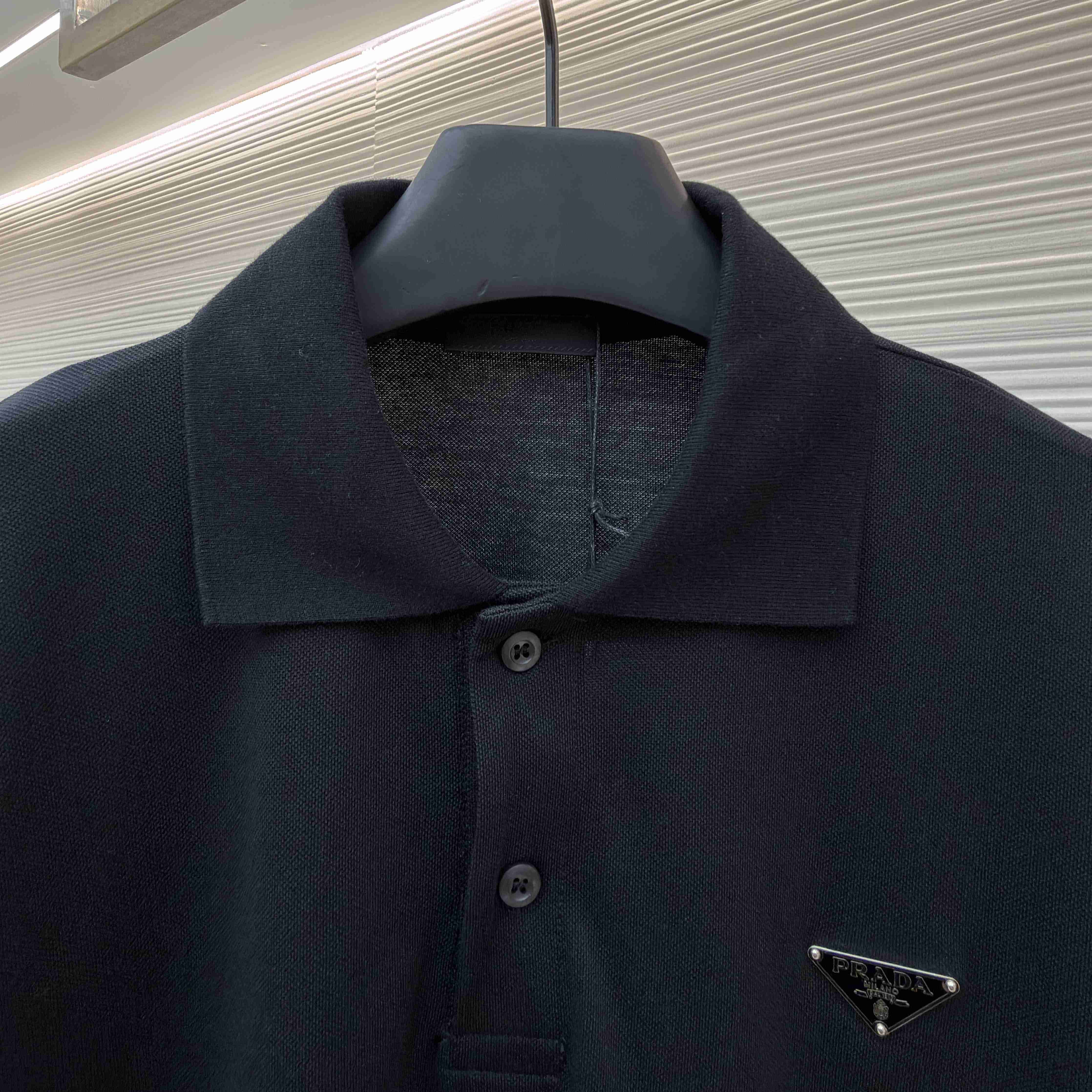 Prada Piqué Polo Shirt - FashionPlug