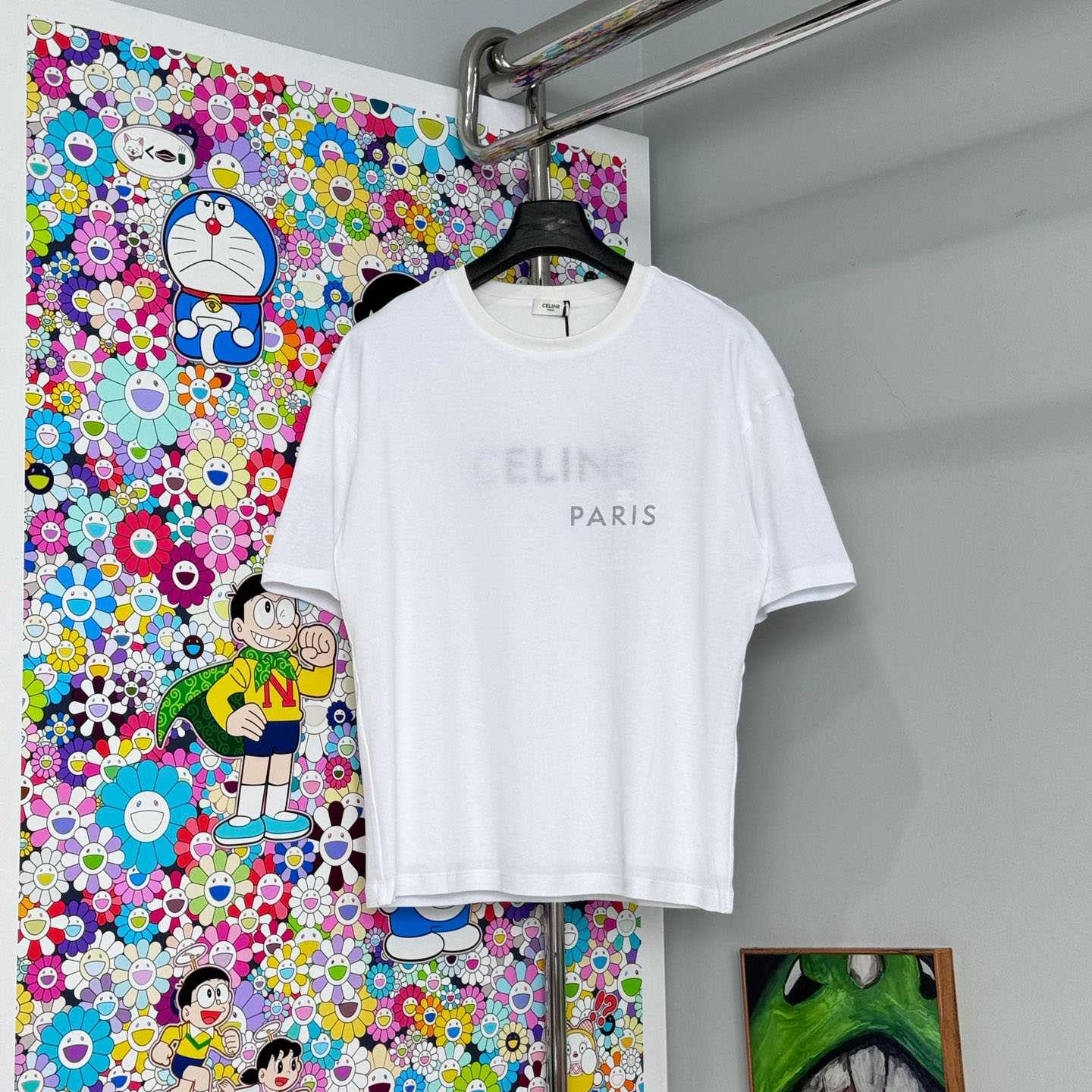 Celine  Double Layered T-shirt IN FINE COTTON JERSEY - FashionPlug