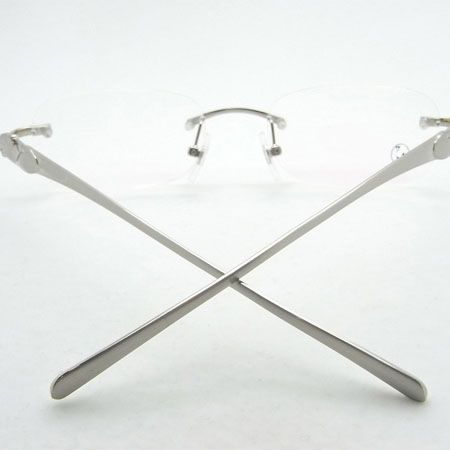 Cartier CT 5102336 Eyeglasses In Silver - FashionPlug