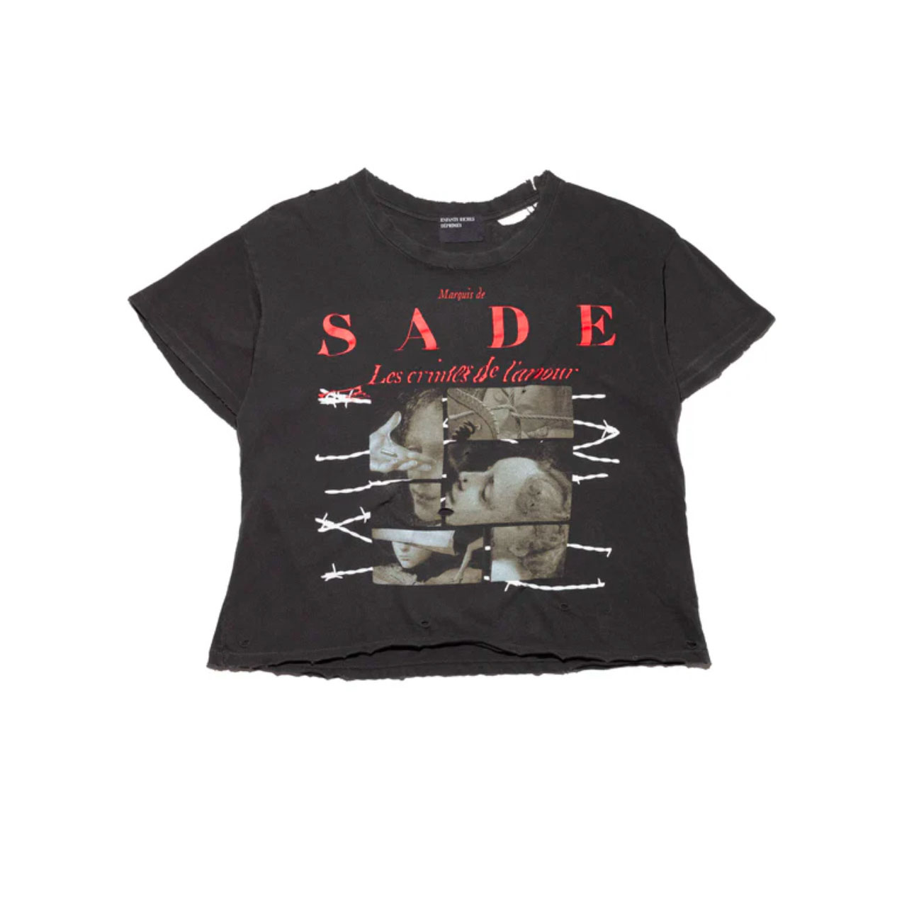 Enfants Riches Déprimés Les Crimes De L'aMour T-Shirt 'Thrashed Black' - FashionPlug