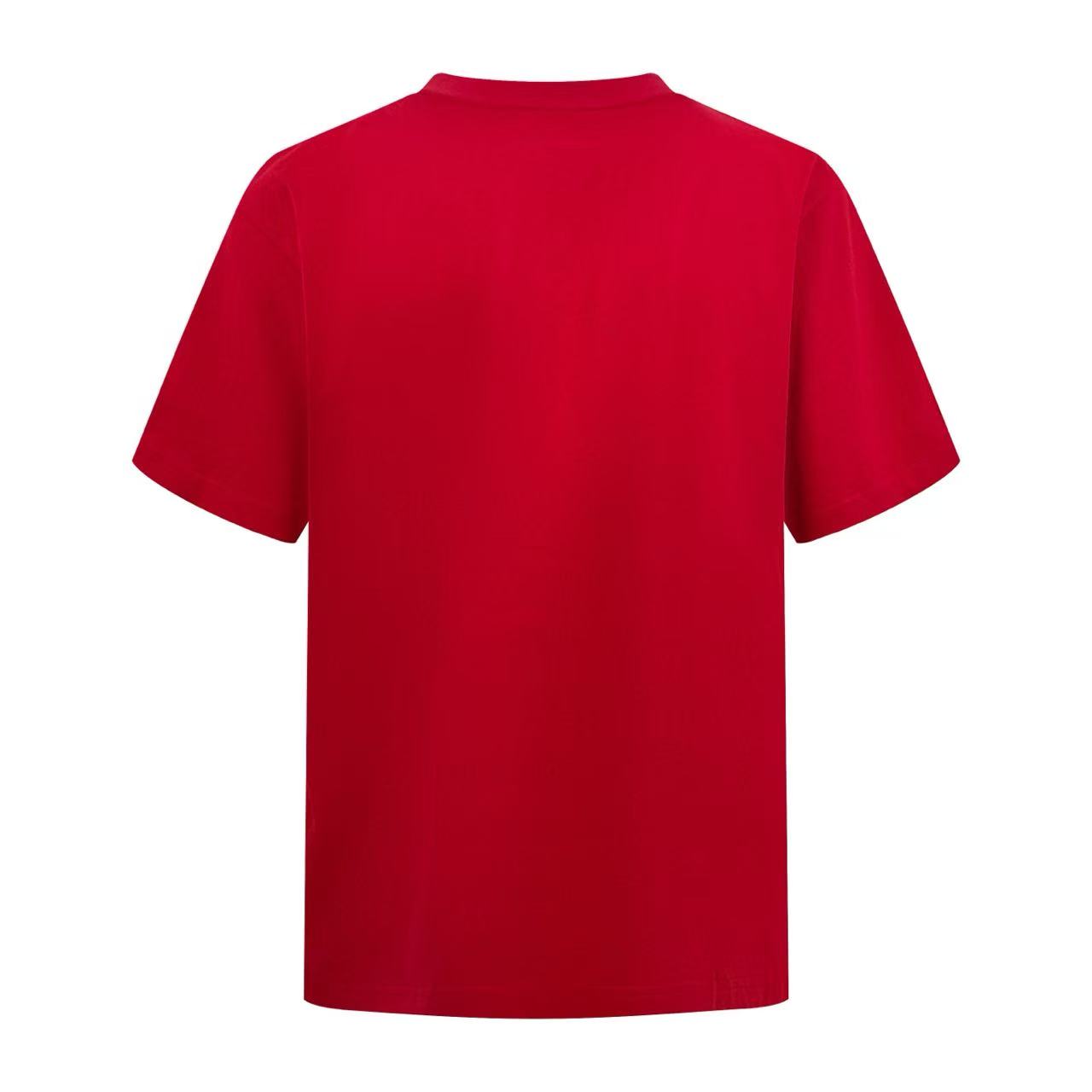 Balenciaga Cursive T-shirt Medium Fit in Red/black - FashionPlug