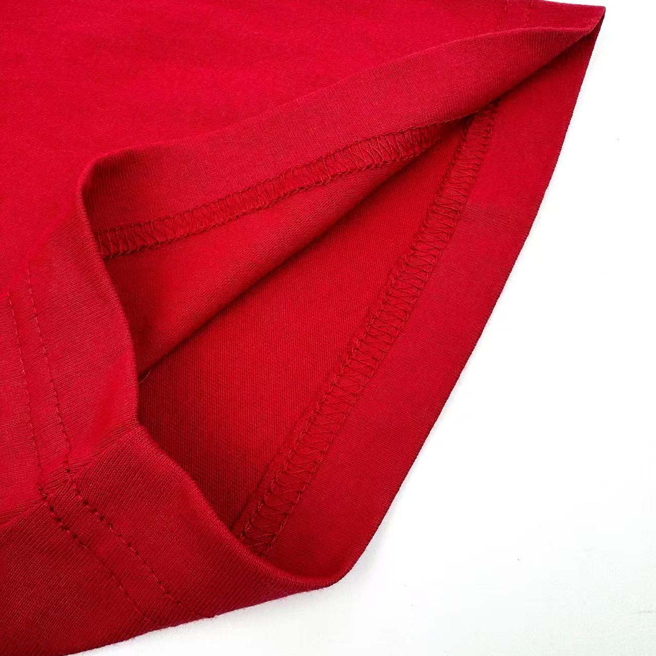 Balenciaga Cursive T-shirt Medium Fit in Red/black - FashionPlug