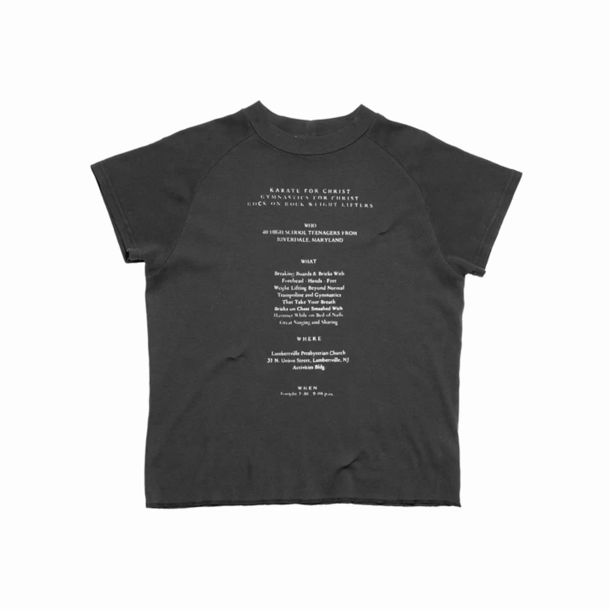 Enfants Riches Déprimés Karate For Jesus Raglan T-Shirt - FashionPlug