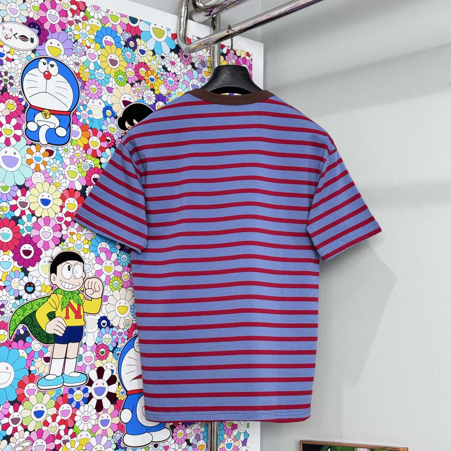 Prada Oversized Striped Jersey T-shirt - FashionPlug