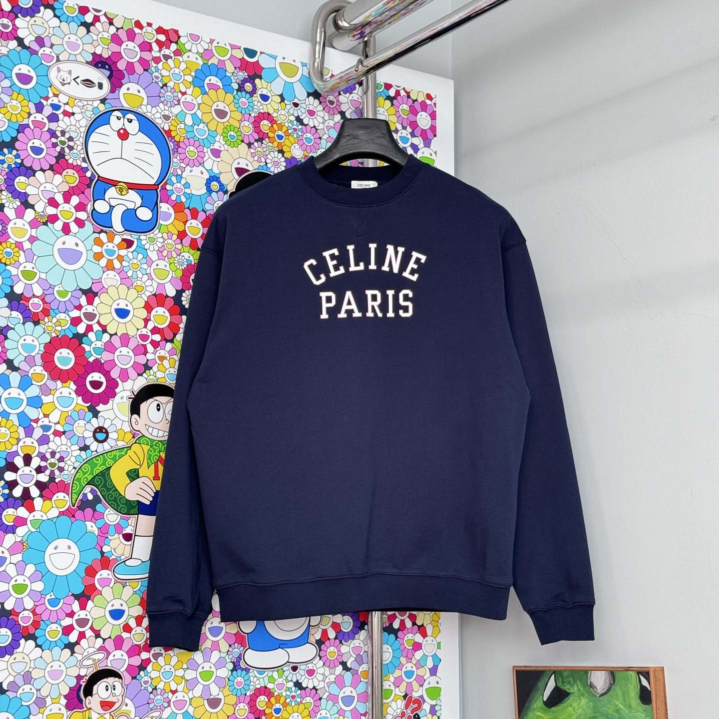 Celine Sweatshirt In Cotton Fleece - FashionPlug