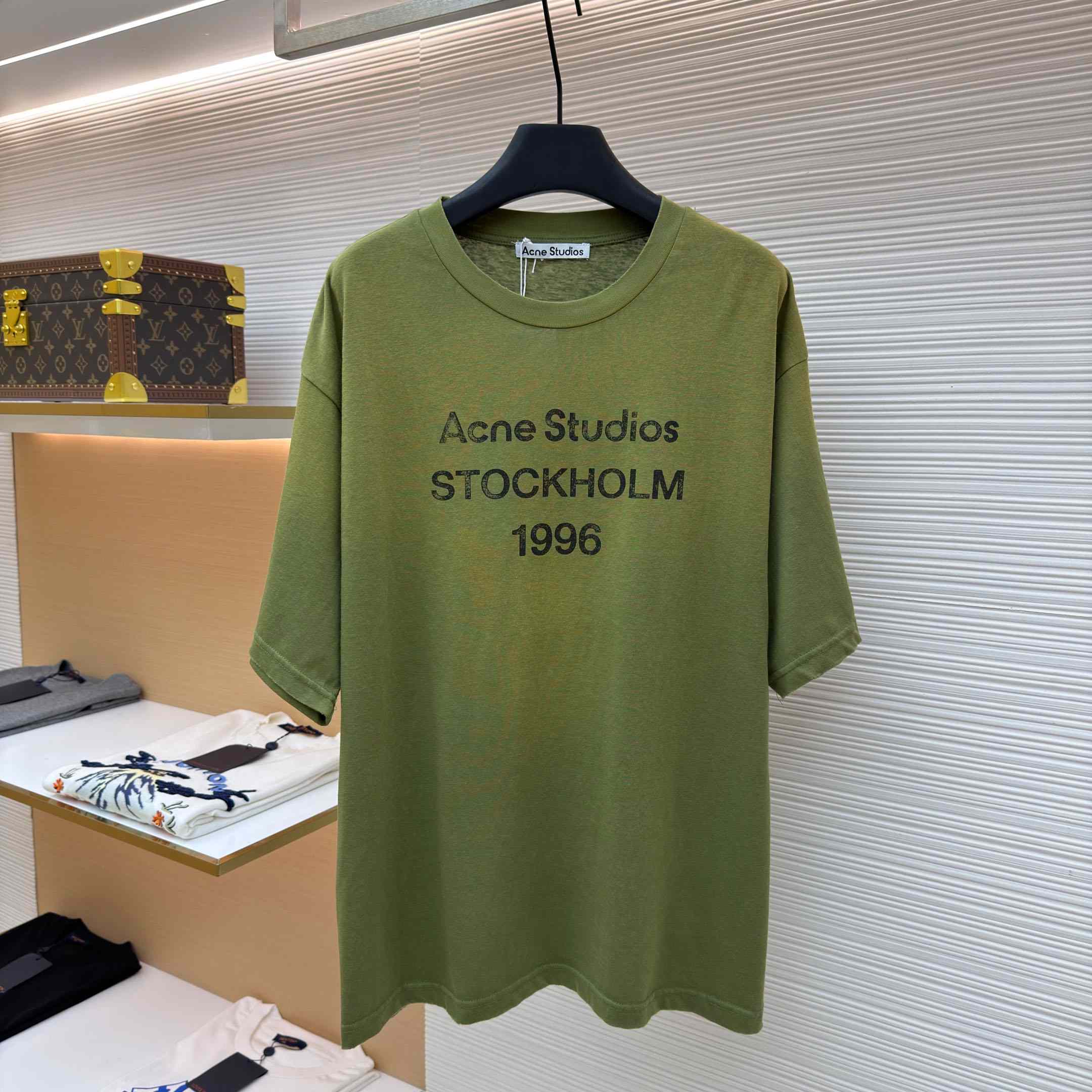 Acne Studios  Logo Tshirt - Relaxed Fit - FashionPlug
