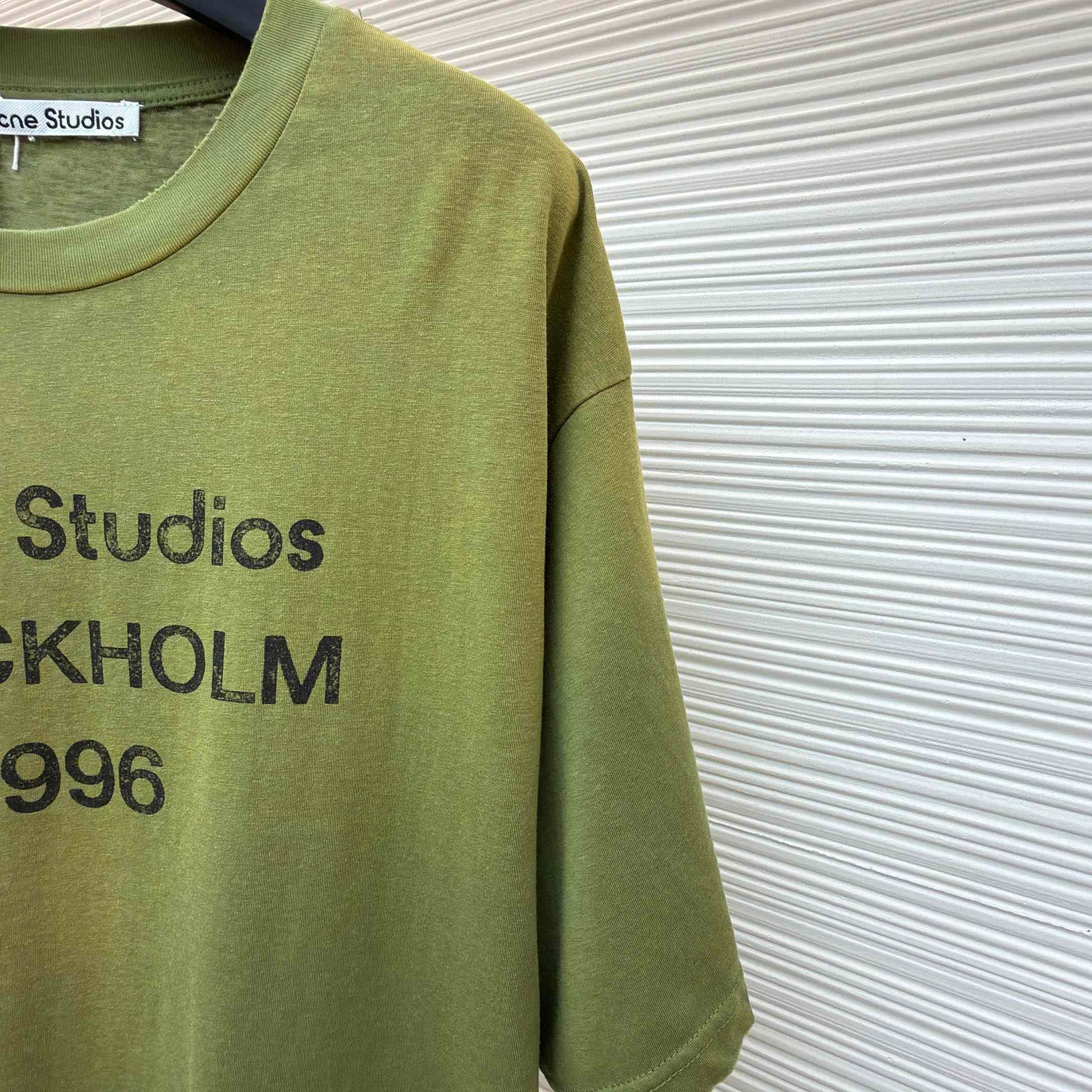 Acne Studios  Logo Tshirt - Relaxed Fit - FashionPlug