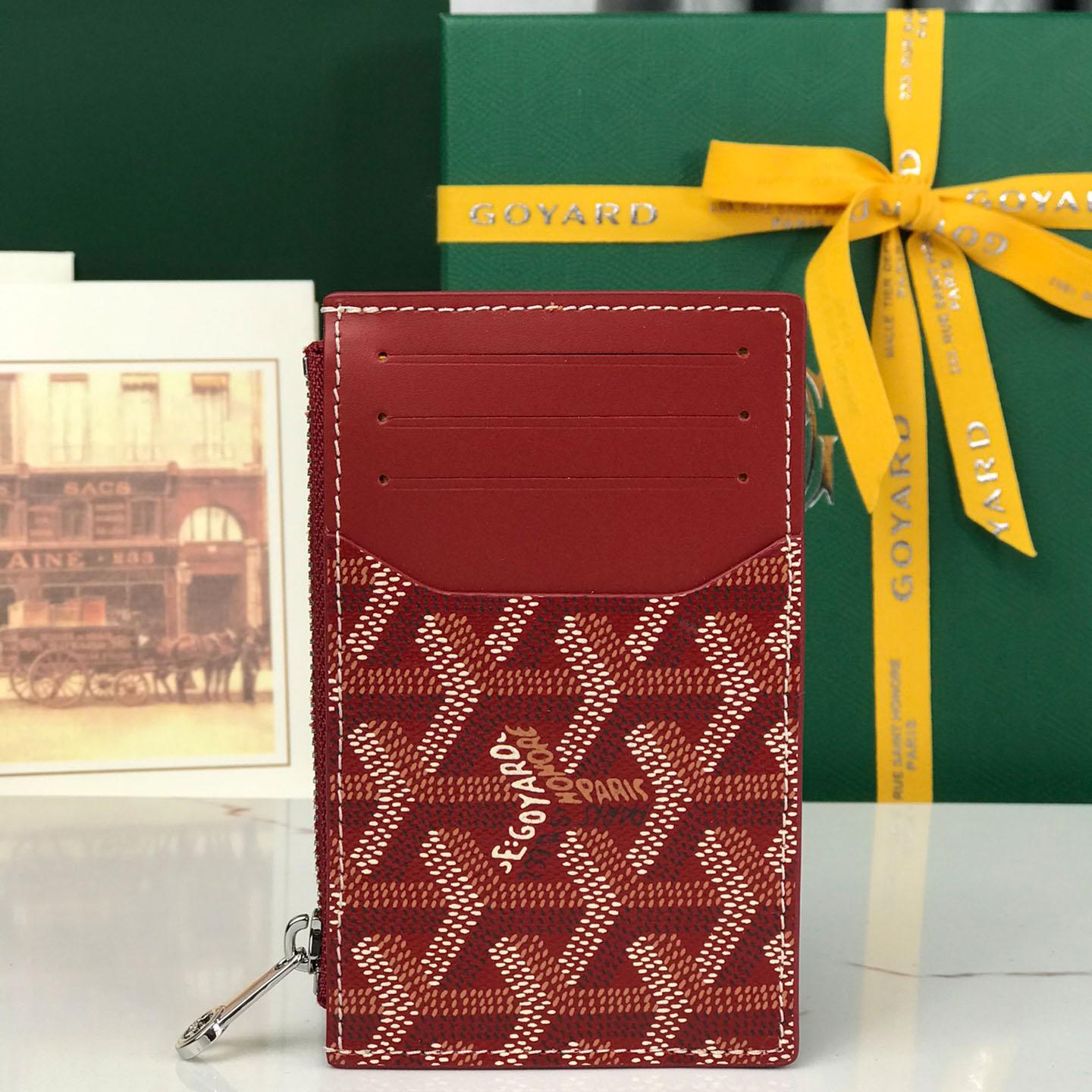 Goyard Bourbon Zipped Card Holder - FashionPlug