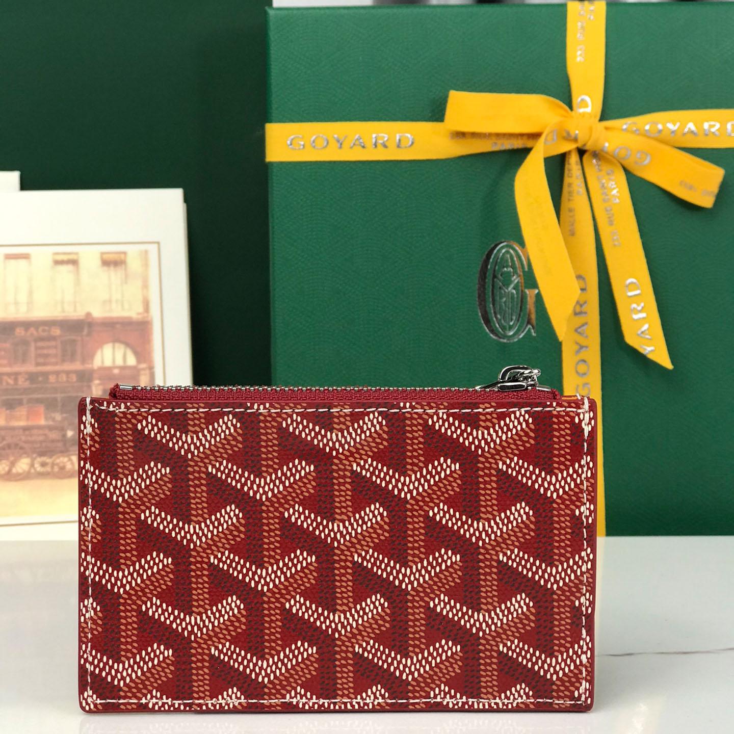 Goyard Bourbon Zipped Card Holder - FashionPlug