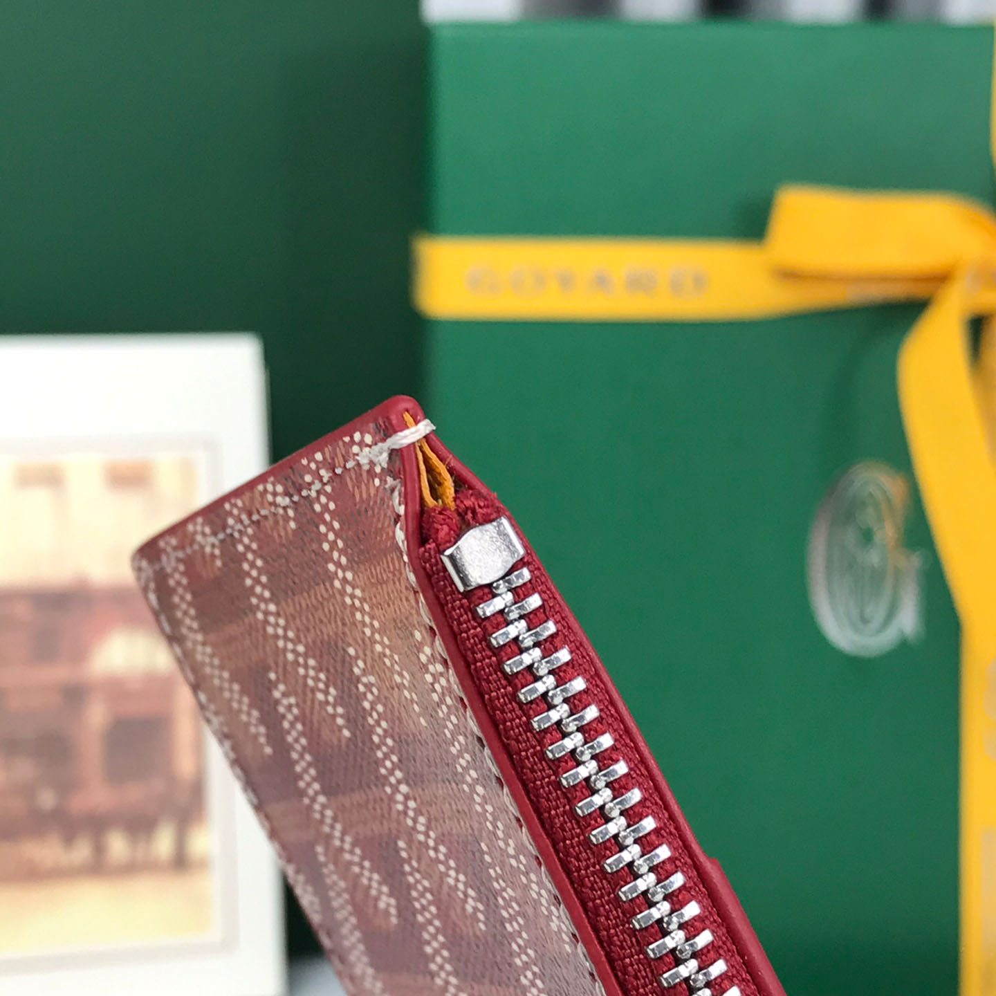 Goyard Bourbon Zipped Card Holder - FashionPlug