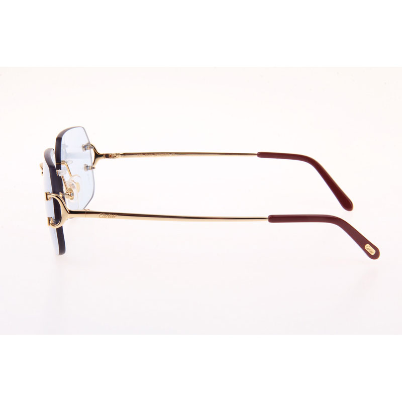 Cartier CT 4193833 Sunglasses In Gold Blue - FashionPlug