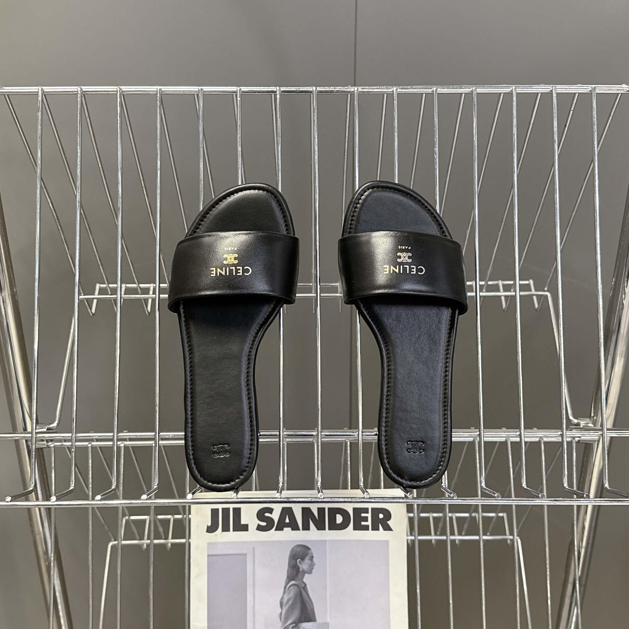 Celine Coast Mule In Lambskin - FashionPlug