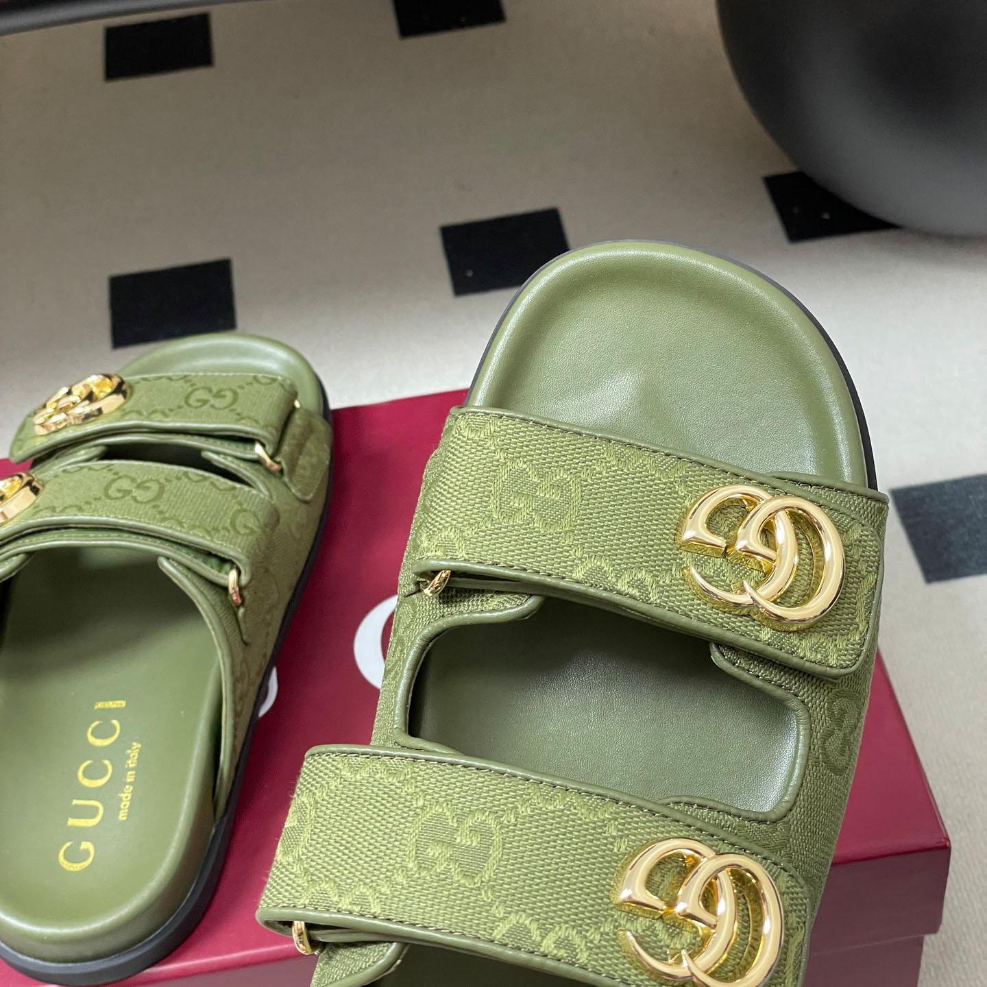Gucci Sandal With Double G - FashionPlug