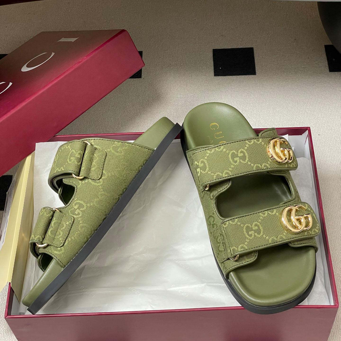 Gucci Sandal With Double G - FashionPlug