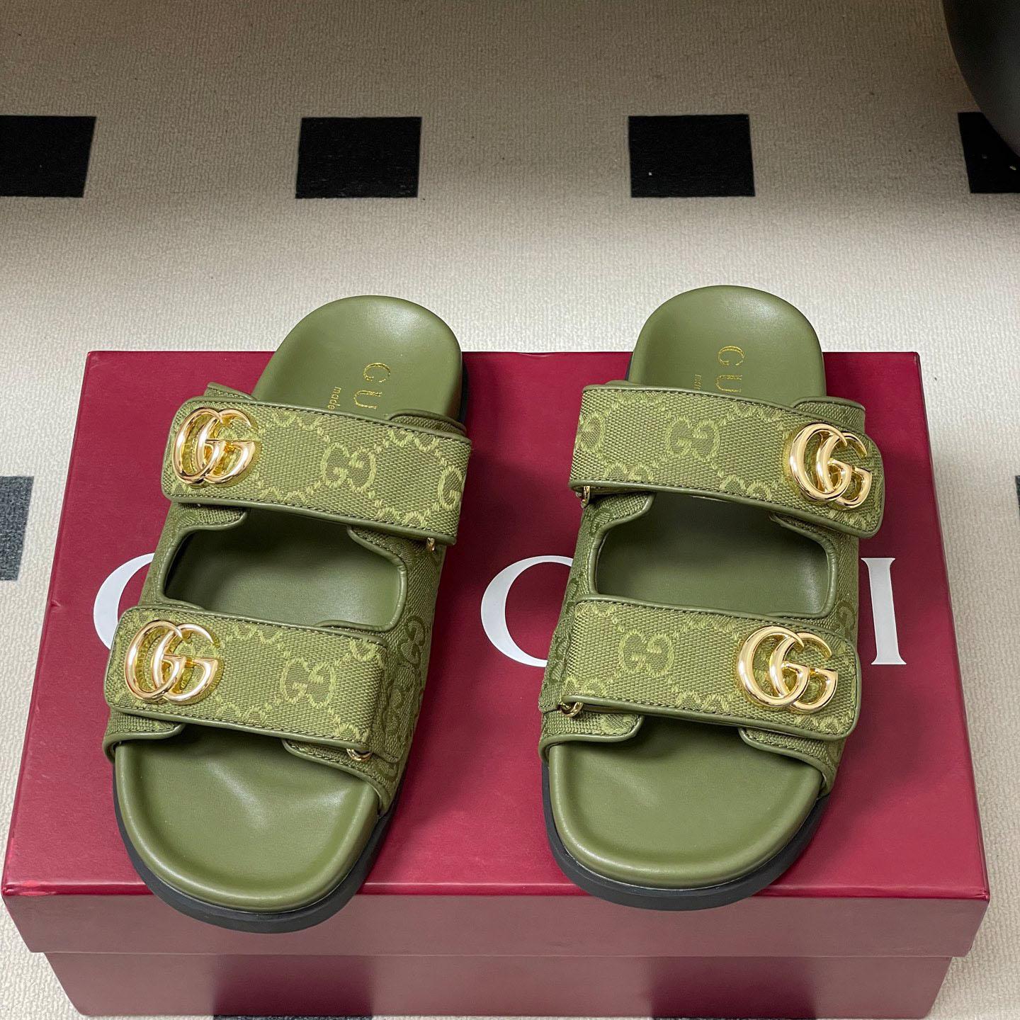 Gucci Sandal With Double G - FashionPlug