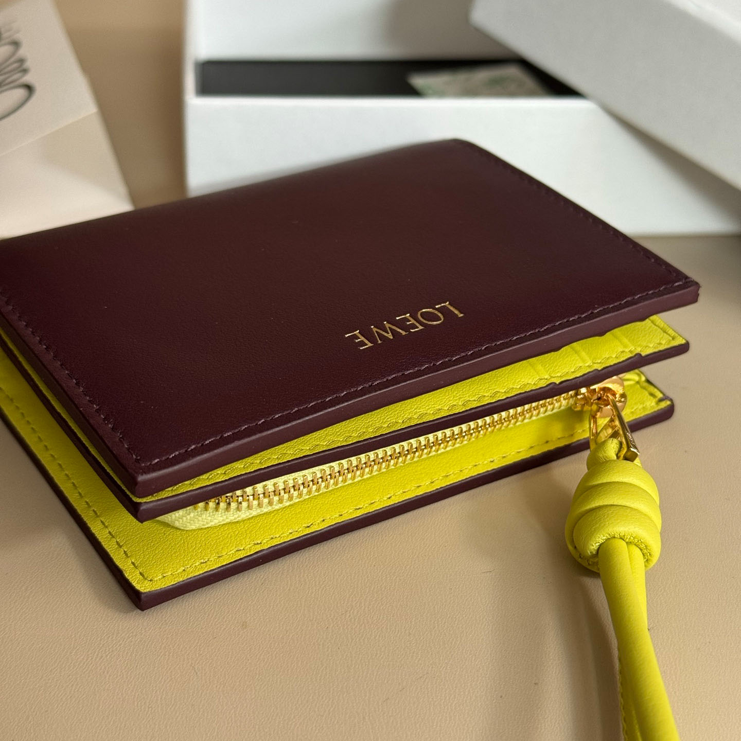 Loewe Knot Compact Wallet - FashionPlug