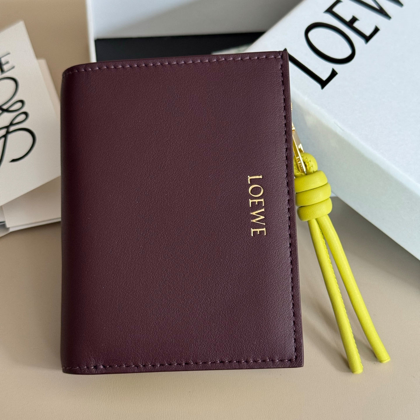 Loewe Knot Compact Wallet - FashionPlug