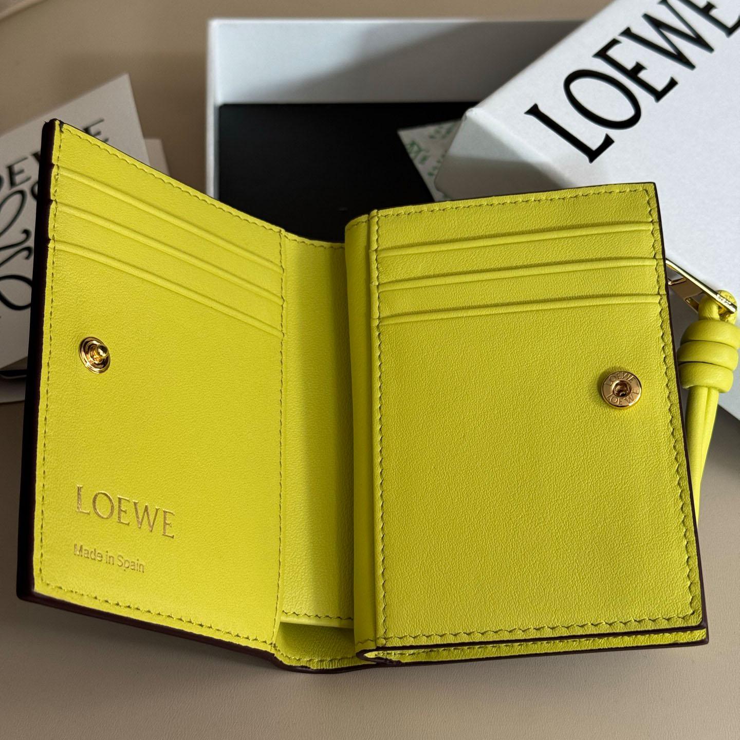 Loewe Knot Compact Wallet - FashionPlug