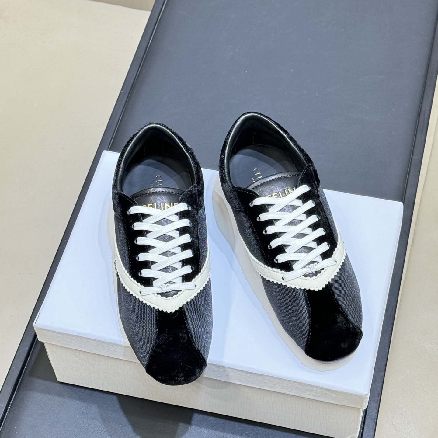 Celine The Flat Sneaker  - FashionPlug
