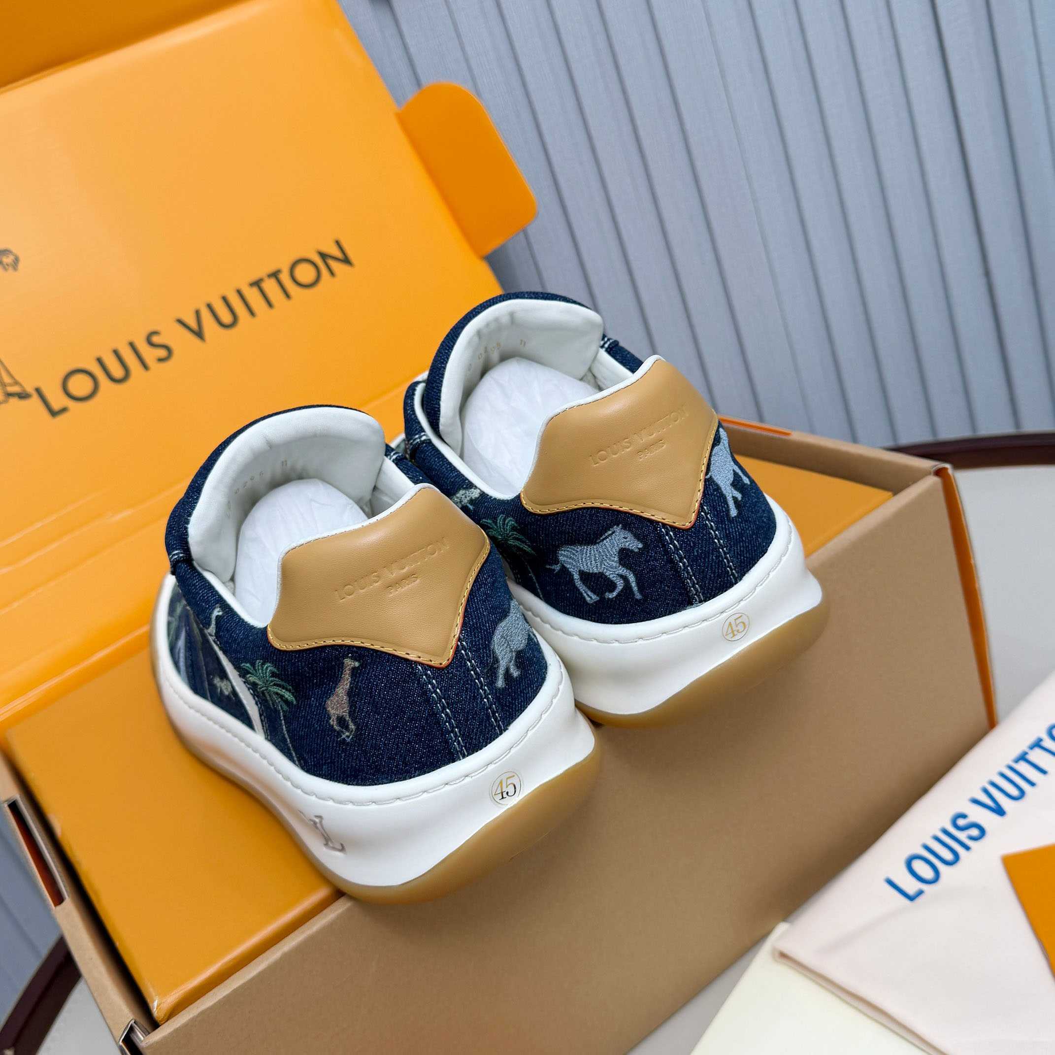 Louis Vuitton LV x The Darjeeling Limited LV Tilted Sneaker  1AJTLH - FashionPlug