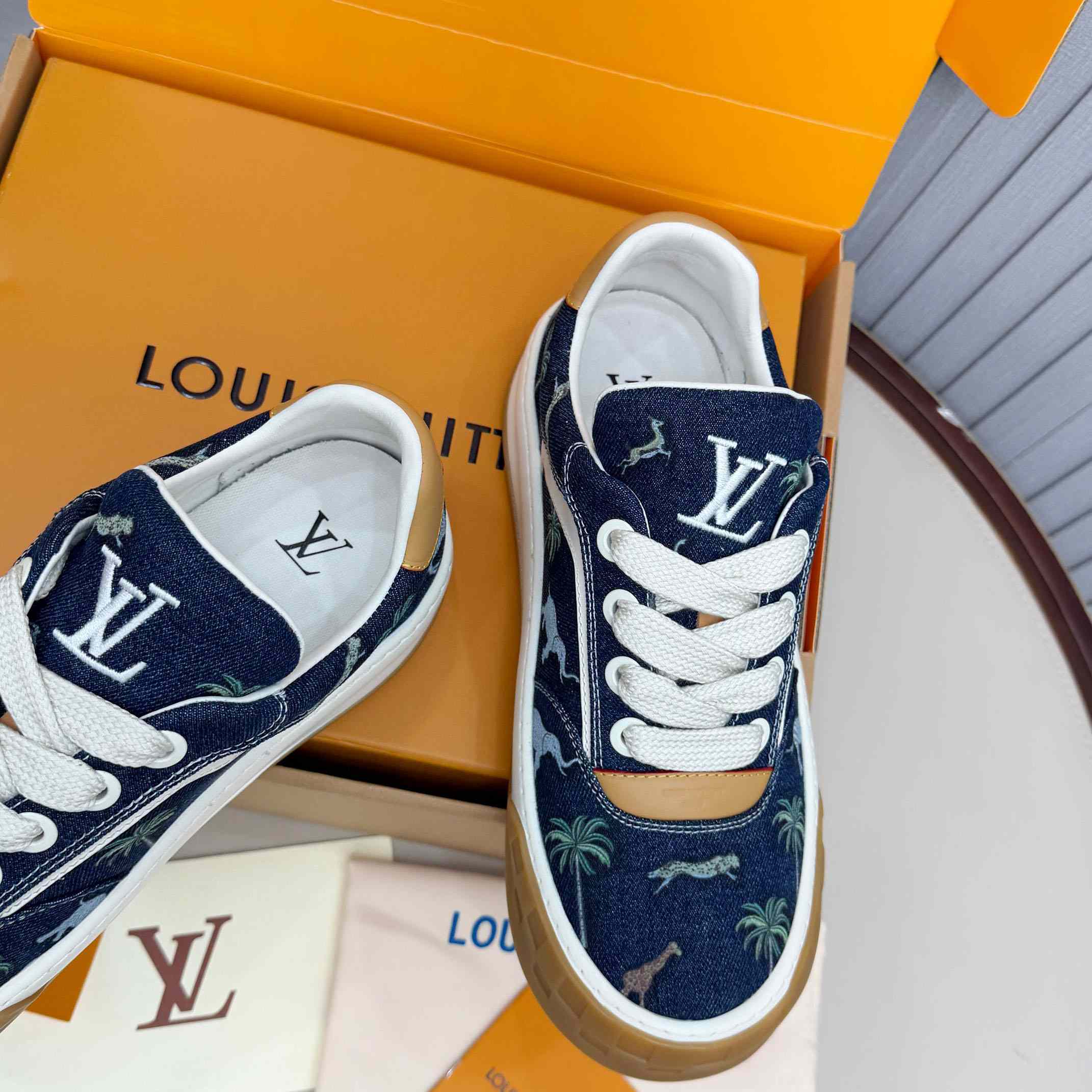 Louis Vuitton LV x The Darjeeling Limited LV Tilted Sneaker  1AJTLH - FashionPlug