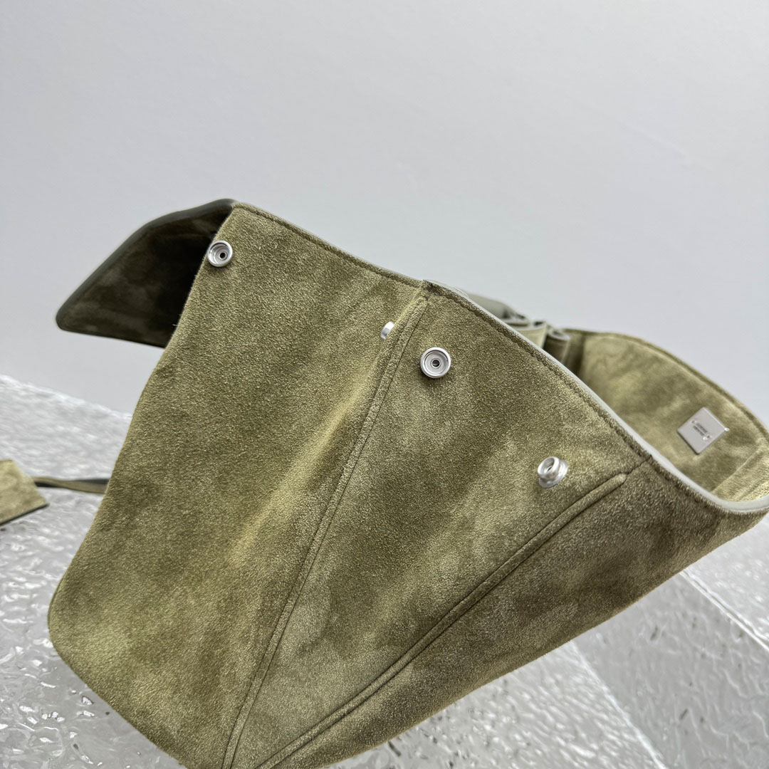 Balenciaga  Rodeo Handbag Medium In Khaki - FashionPlug