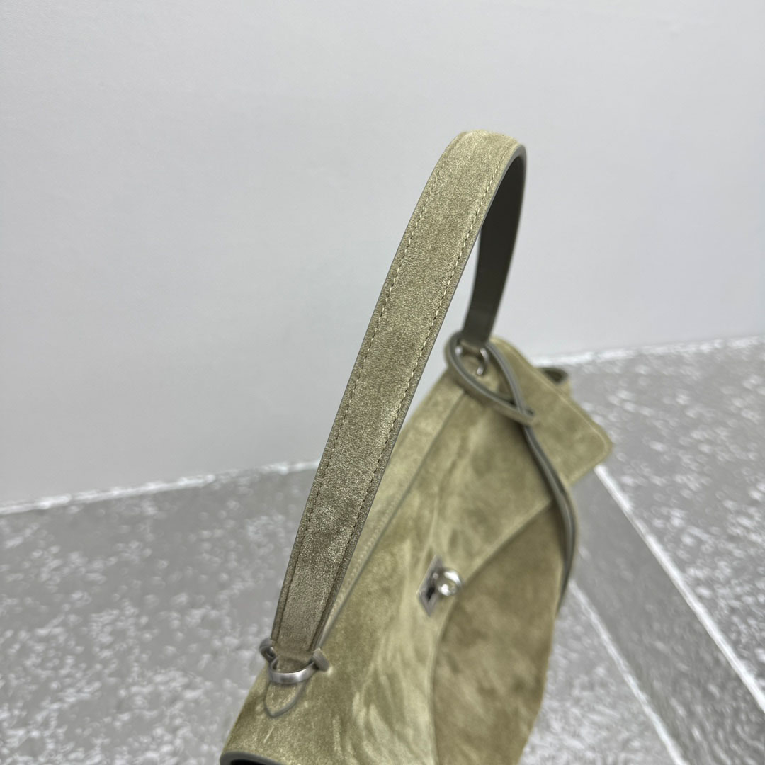 Balenciaga  Rodeo Handbag Medium In Khaki - FashionPlug