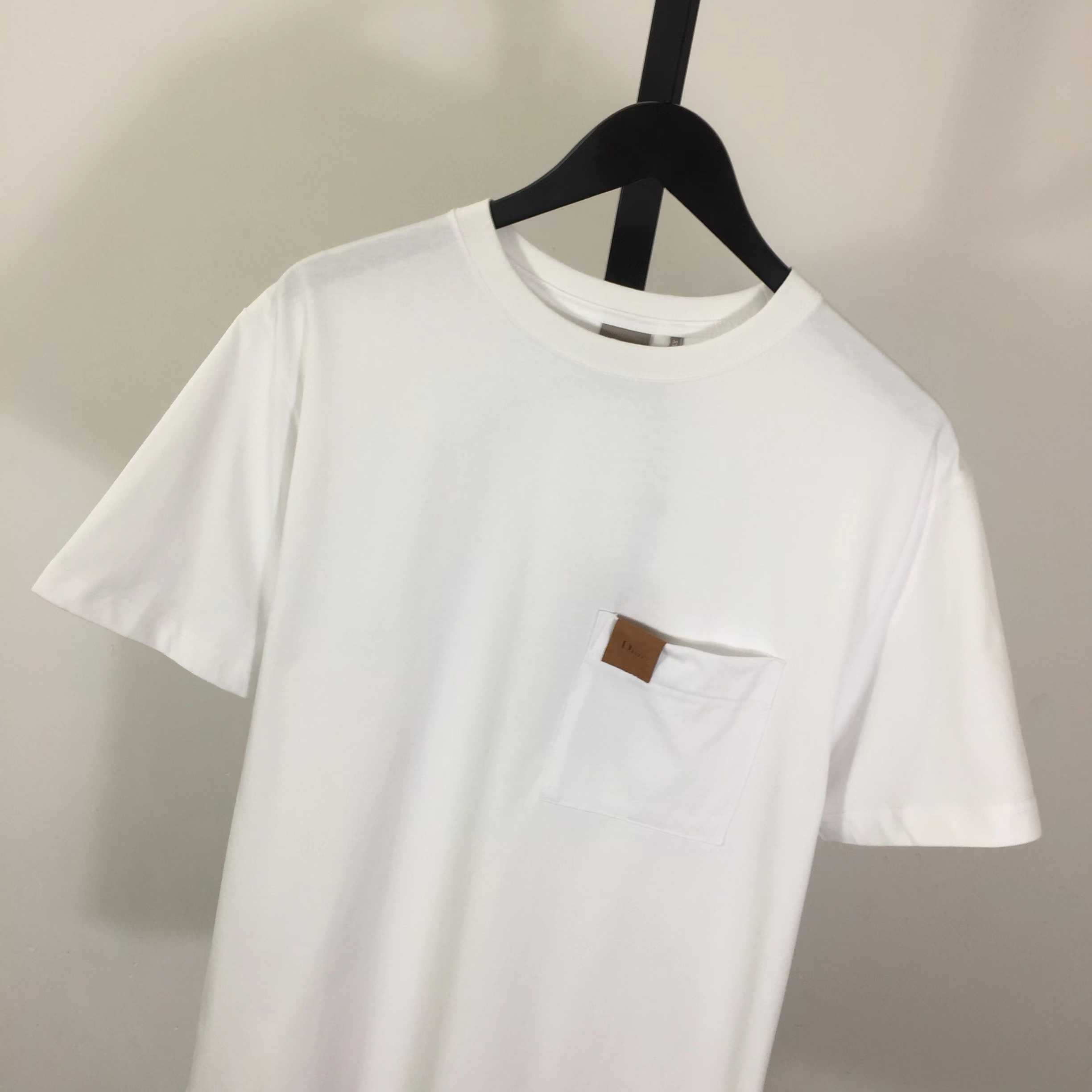 Dior T-Shirt With Pocket, Relaxed Fit   - FashionPlug