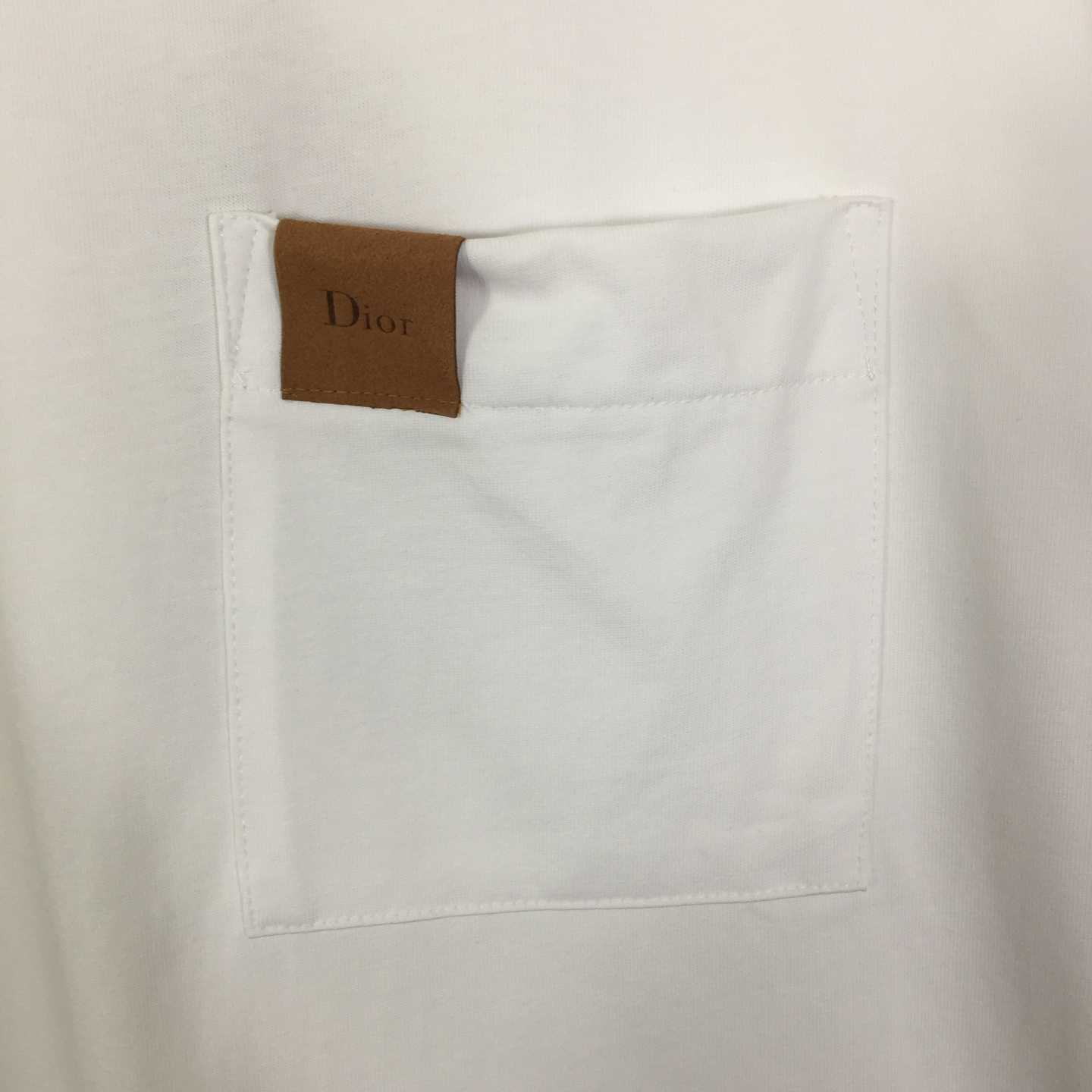 Dior T-Shirt With Pocket, Relaxed Fit   - FashionPlug