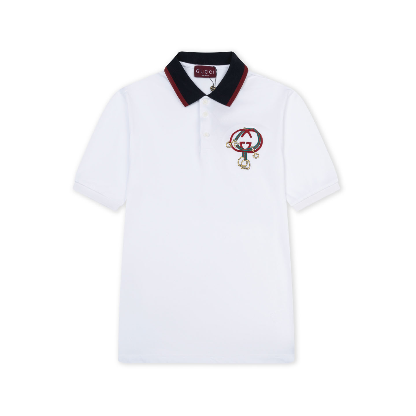 Gucci Cotton Piquet Polo Shirt With Embroidery - FashionPlug