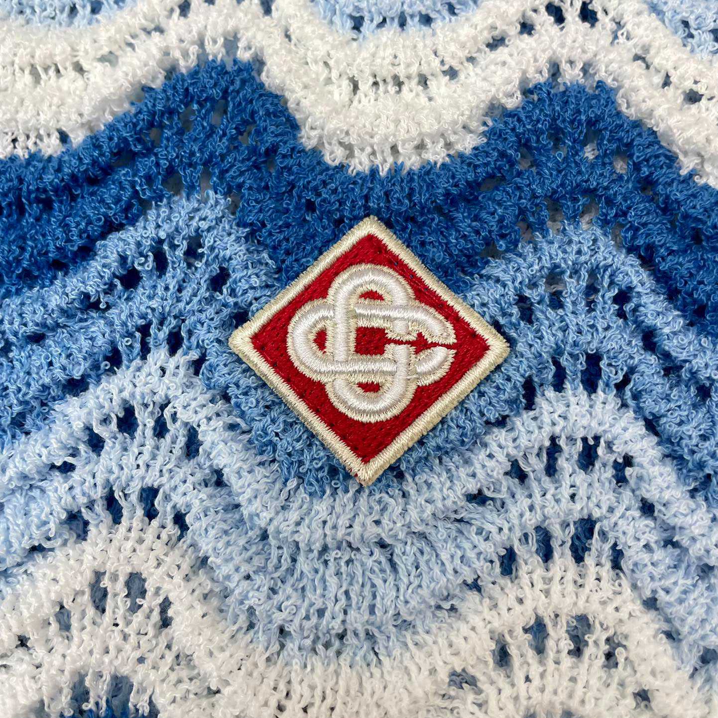 Casablanca Wavy Gradient Crochet Shirt D007 - FashionPlug