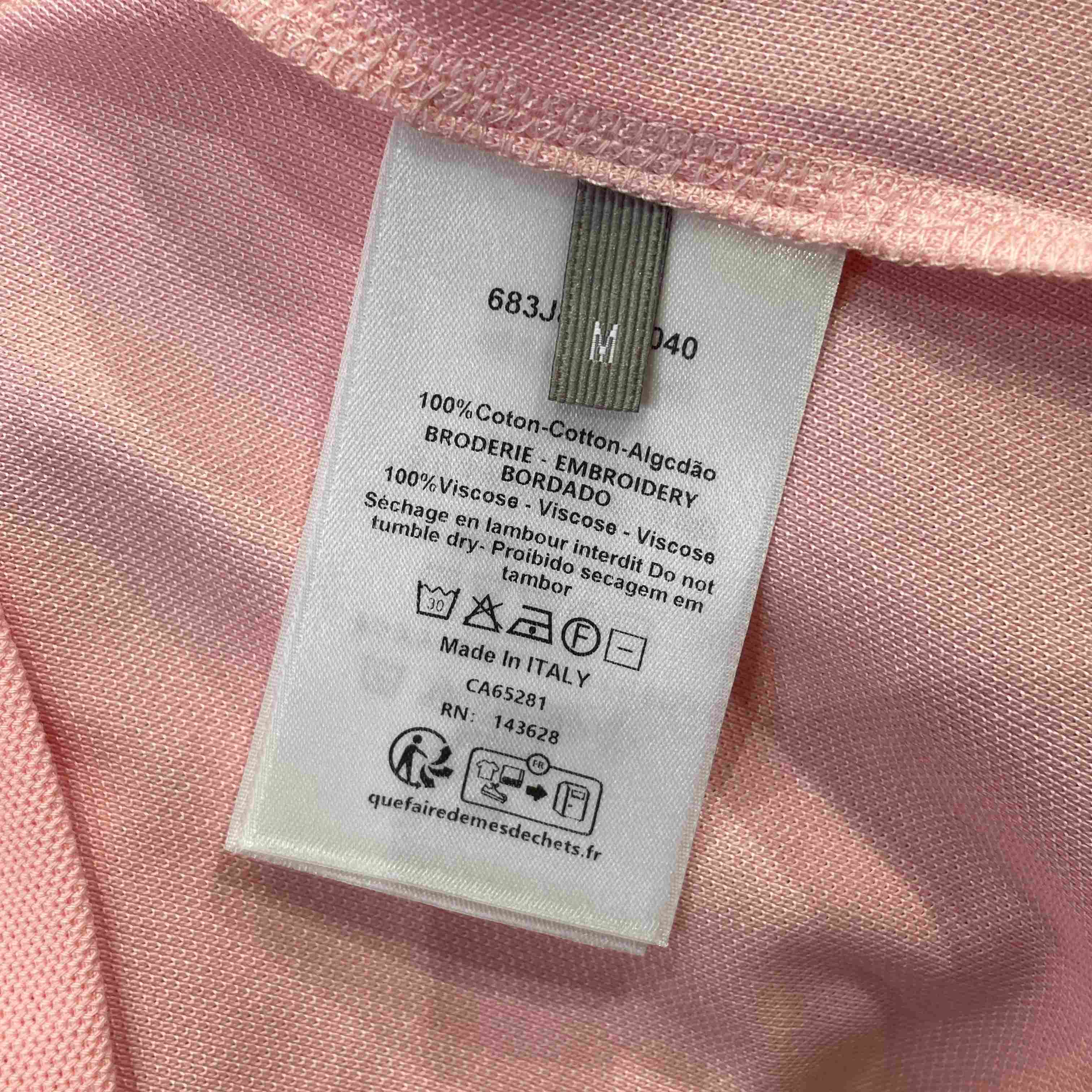 Dior Polo Shirt Lilac Cotton Piqué - FashionPlug