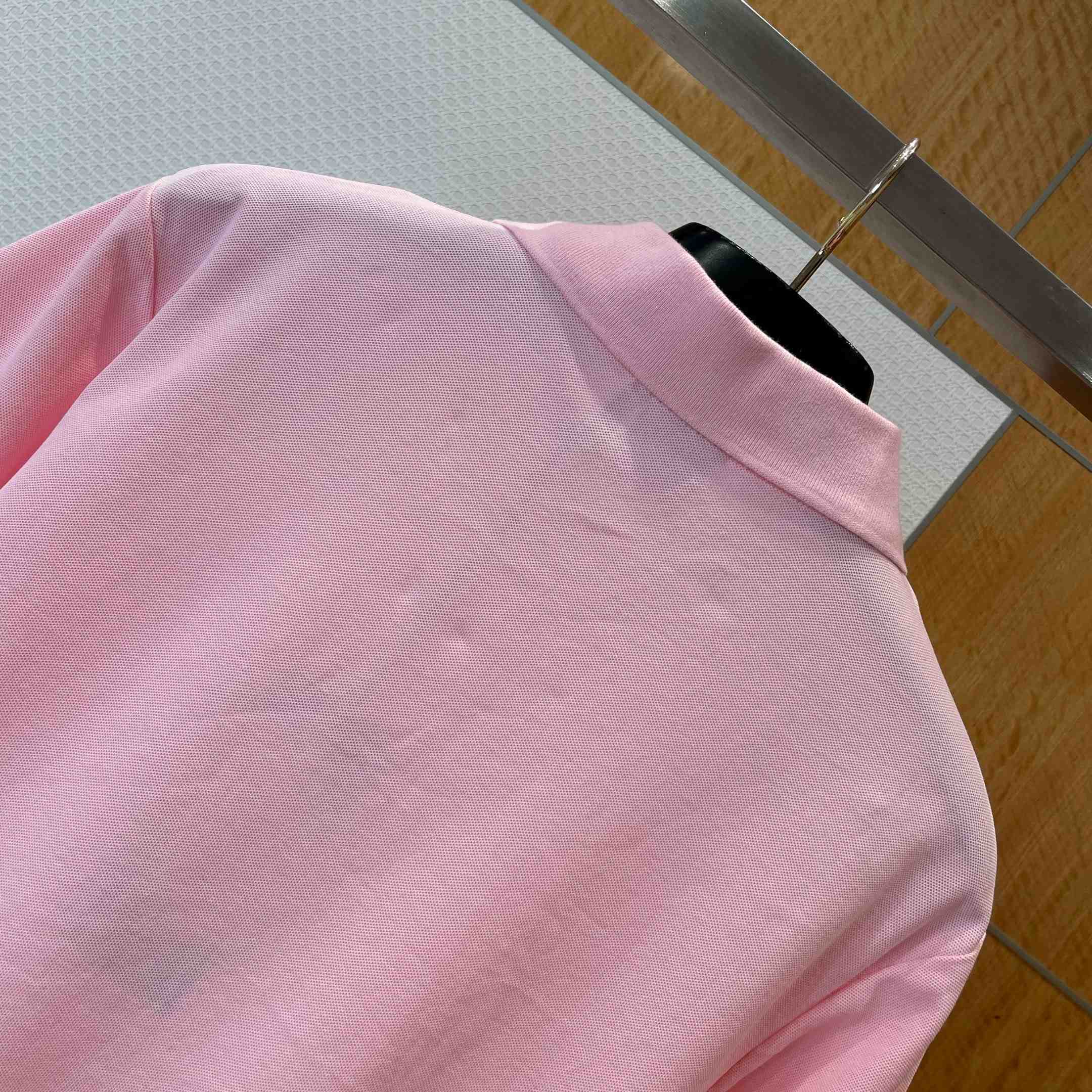 Dior Polo Shirt Lilac Cotton Piqué - FashionPlug