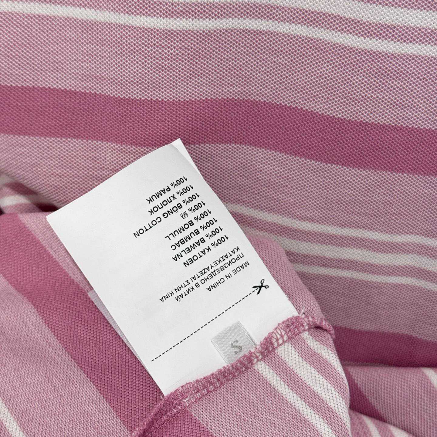 Prada Long-sleeved Striped Piqué Polo Shirt - FashionPlug