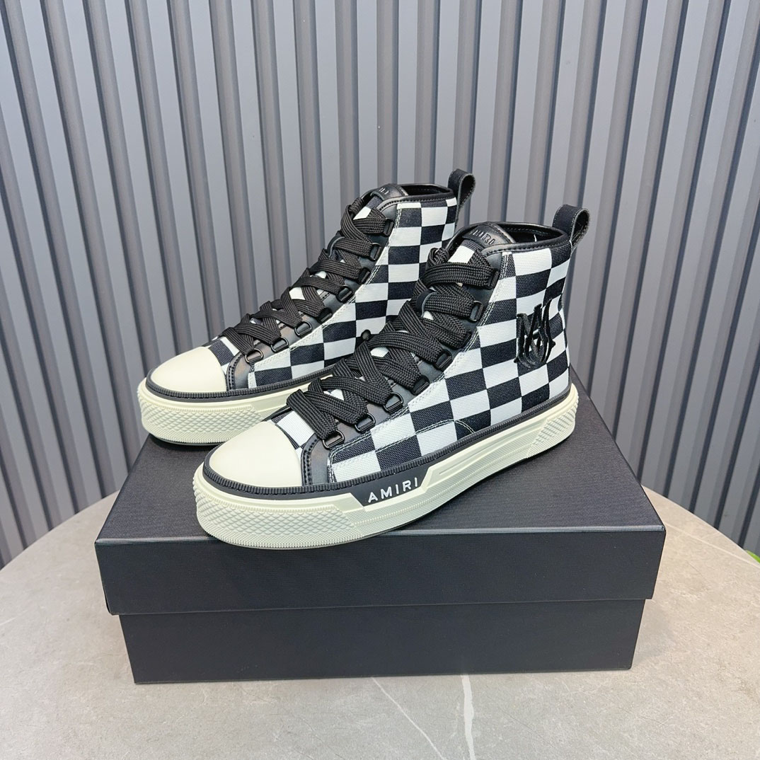 Amiri Court High 'Checkerboard' - FashionPlug