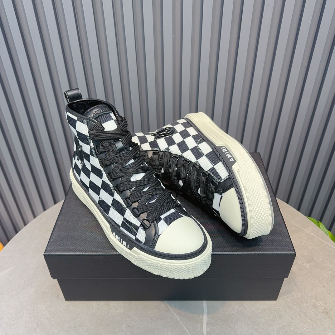 Amiri Court High 'Checkerboard' - FashionPlug