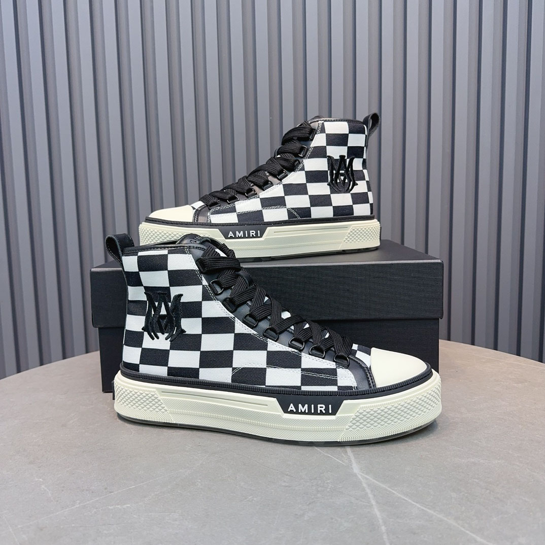 Amiri Court High 'Checkerboard' - FashionPlug