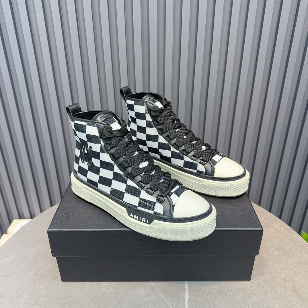 Amiri Court High 'Checkerboard' - FashionPlug