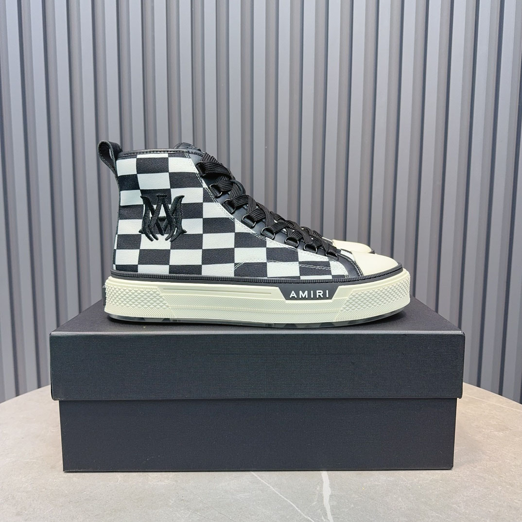 Amiri Court High 'Checkerboard' - FashionPlug