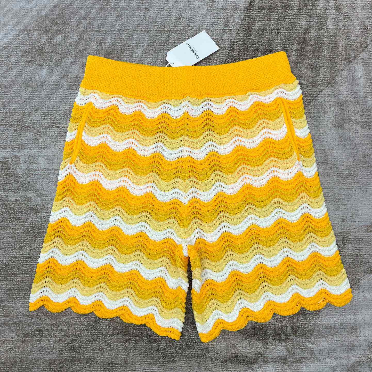 Casablanca Clamshell Knit Shorts D0010 - FashionPlug