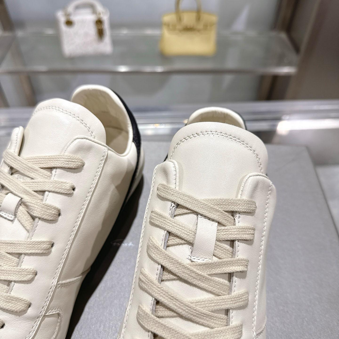 Rick Owens Concordians Minimal Sneaker 'Milk Black' - FashionPlug